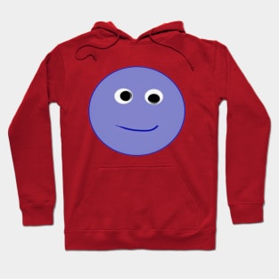 blue smiling face Hoodie
